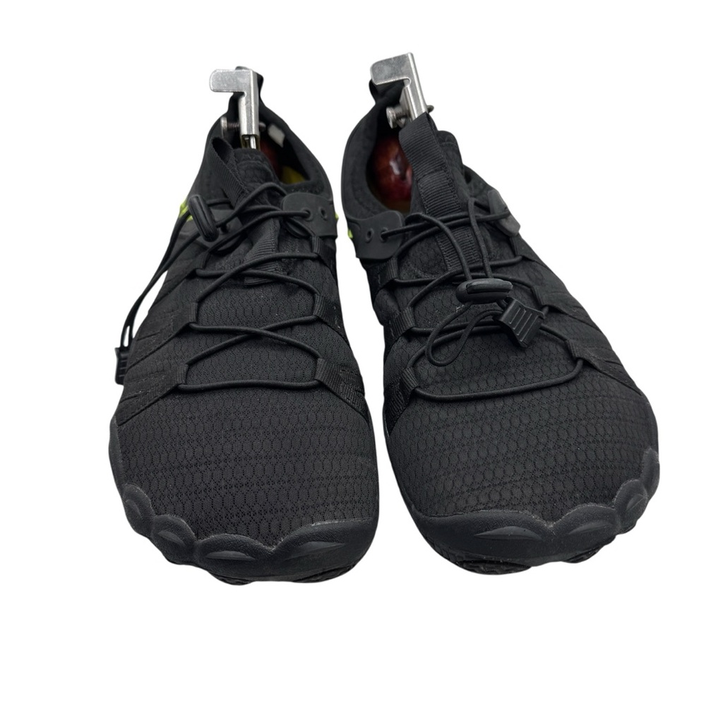 Men's Black Athletic Trainers with Toggle Lacing